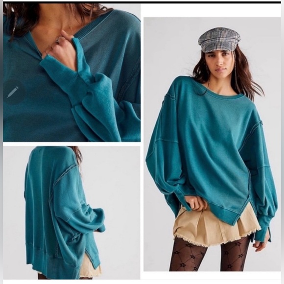 Free People We The Free Camden Sweatshirt Crewneck Pullover - Picture 2 of 8